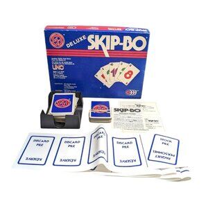 1986 Deluxe Skip-Bo Card Game Complete - Vintage Bilingual English French